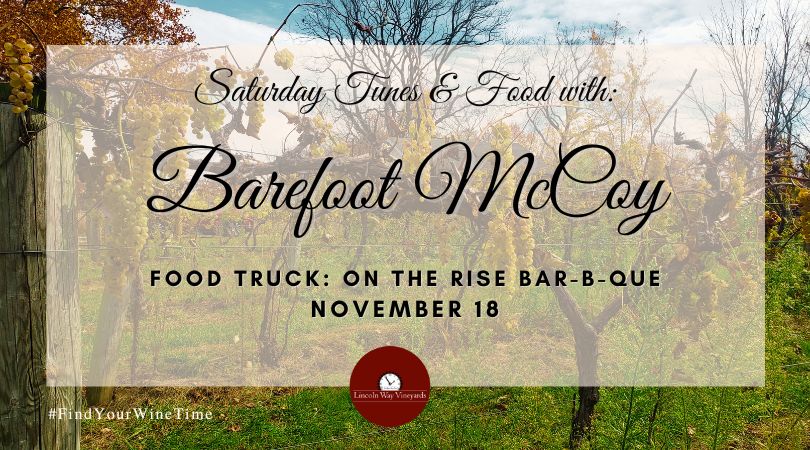 Saturday Tunes & Food with Barefoot McCoy and On The Rise Bar-B-Que