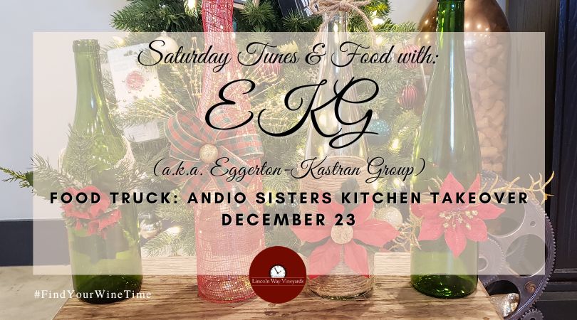Saturday Tunes and food with EKG and Andio Sisters Kitchen Takeover