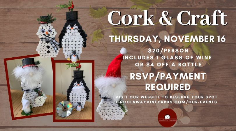 Holiday Cheer & Ringing in the New Year Cork & Craft