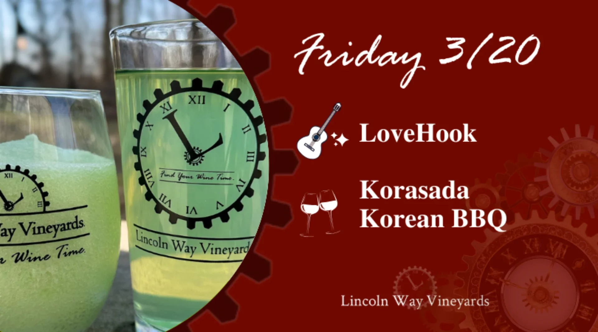 March 20 food and music