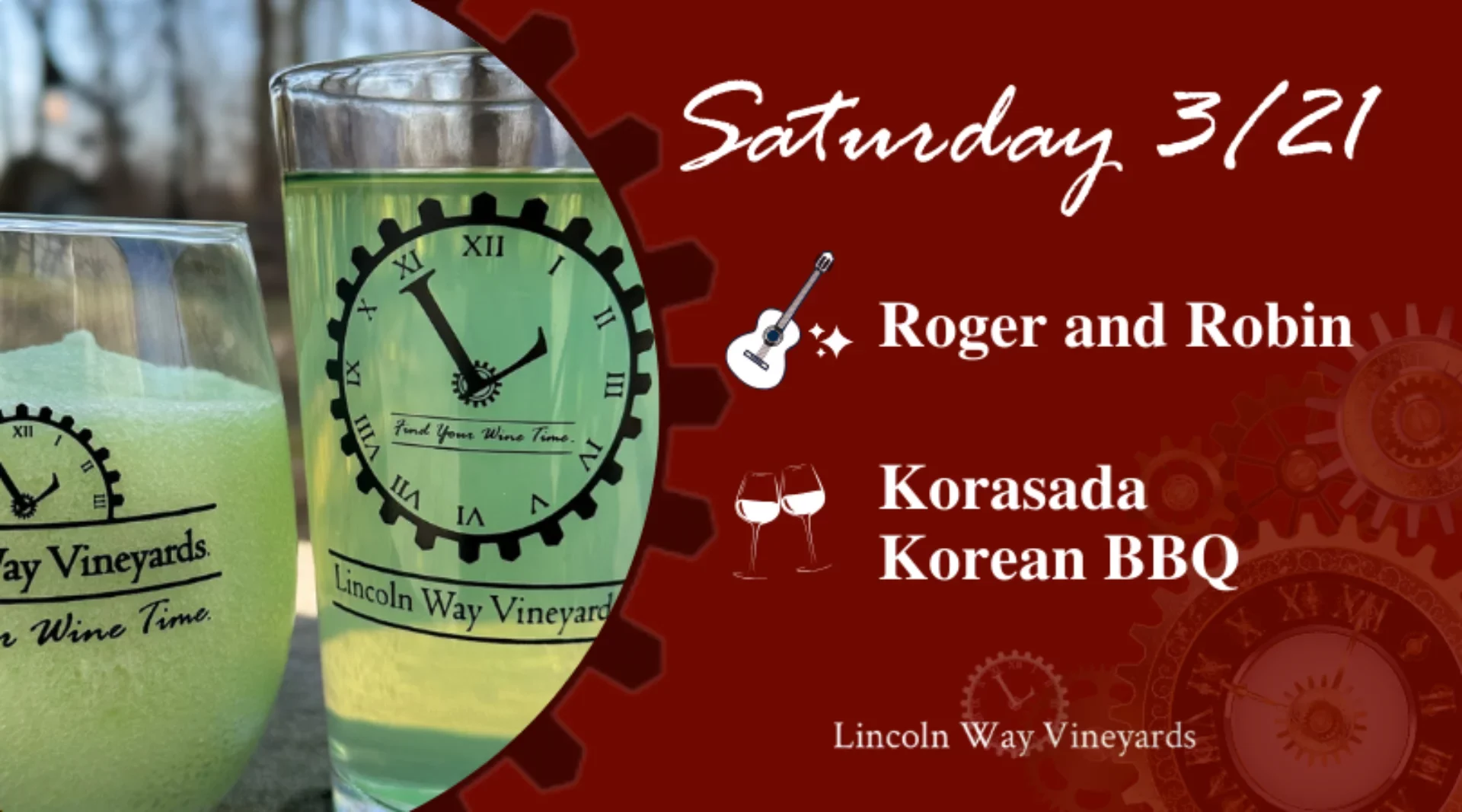 March 21 food and music