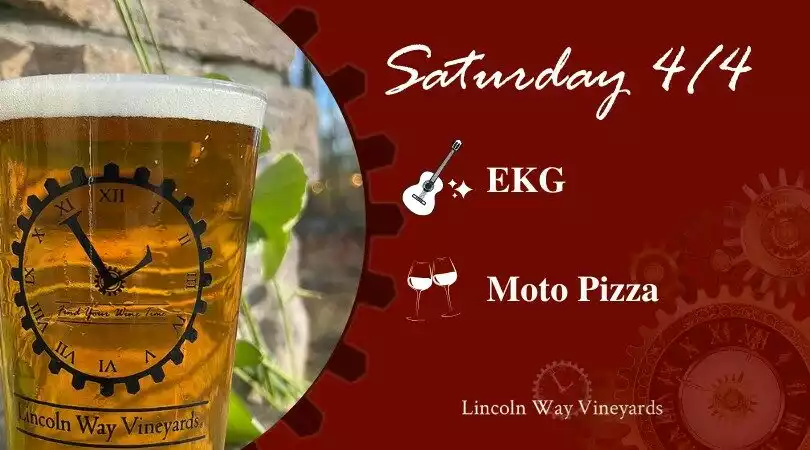 April 4 food truck and music at Lincoln Way Vineyards